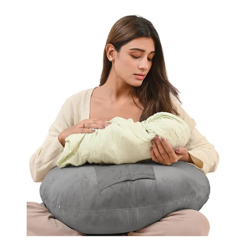 Cherilo Baby Feeding Nursing Pillow – Grey