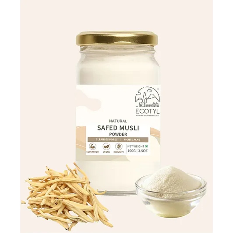 Ecotyl Safed Musli Powder | Boosts Stamina & Immunity | Ayurvedic Herb | 100g