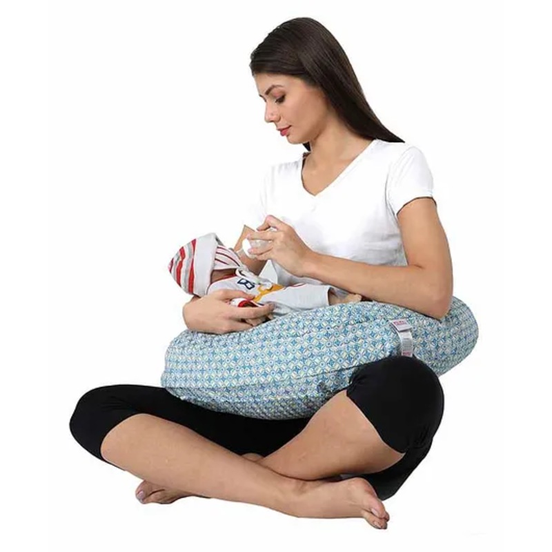 Nene Multipurpose Nursing Pillow Floral Print – Blue