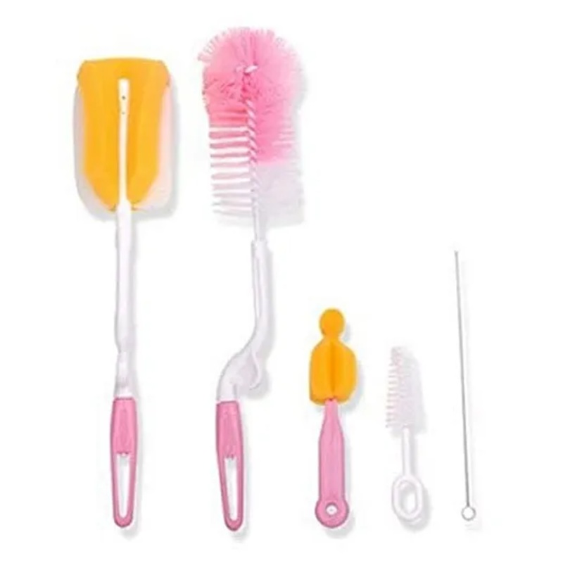 Safe-O-Kid Bottle Cleaning Set – Yellow Pink
