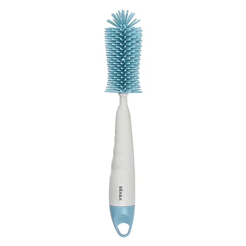 Beaba 2-In-1 Silicone Bottle Brush – Blue