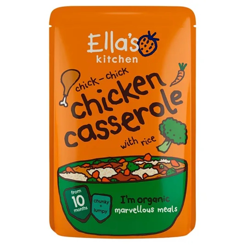 Ella’s Kitchen Organic Baby Food Pouch, Chicken Casserole with thyme (10m+) – 190g