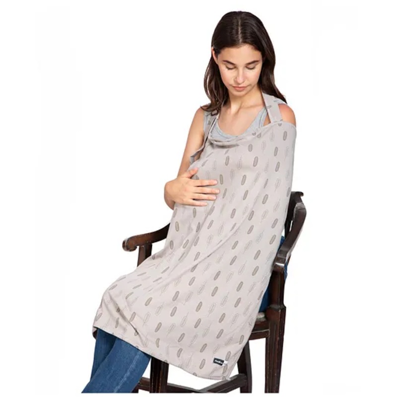 Feather Hug Premium Nursing cover for breastfeeding – Grey
