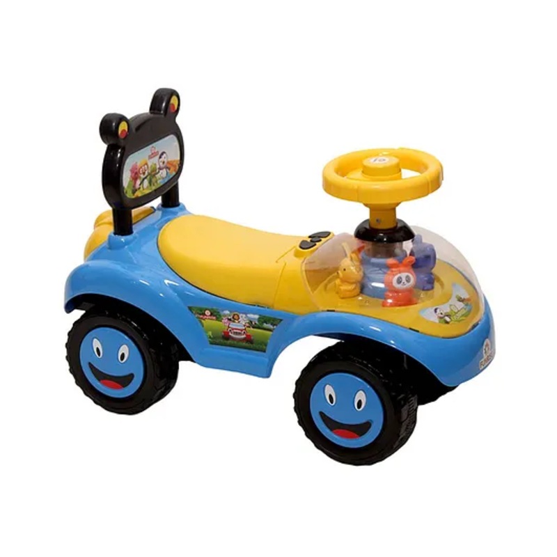 Funrise Musical PushPull car with led lights on front ABS Material – Blue
