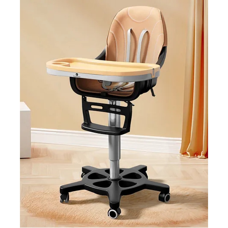 StarAndDaisy Little Nest Baby High Chair for 6 Months to 3 Years Girls & Boys, Height Adjustable, Detachable Tray, One-Hand Adjustable – Peach