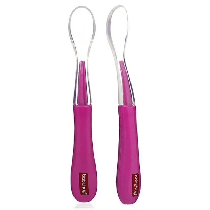 Babyhug Silicone Spoon Pack of 2 – Pink
