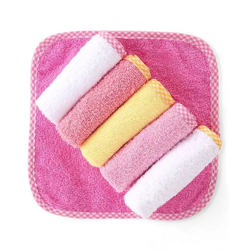 Babyhug Terry Woven Wash Cloth Pack Of 6 L 25.4 x B 25.4 cm – Multicolour