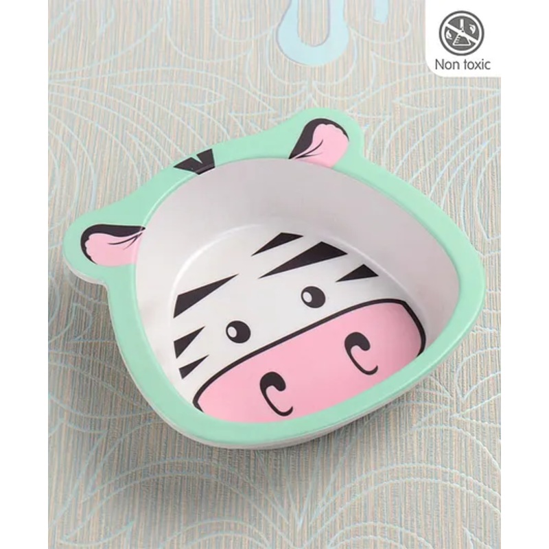 Bamboo Fiber Cow Themed Bowl – White