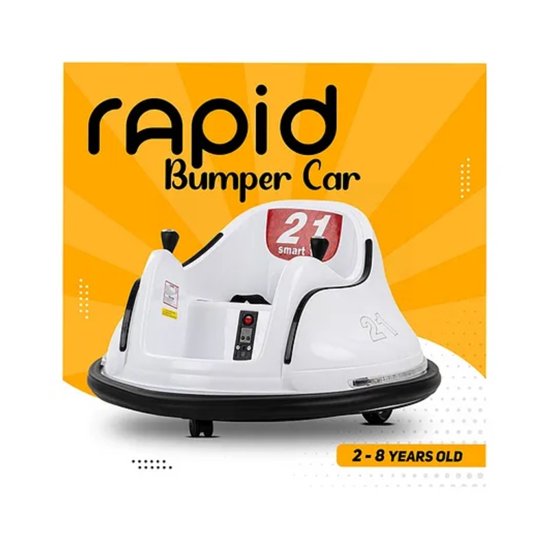 Baybee Rapid Electric Battery Operated Ride on Bumper Car With Dual Joystick & Flashing Light – Red