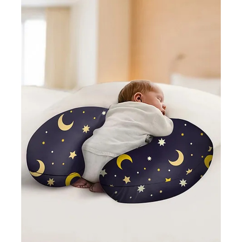 Devico Breast Feeding Baby Pillow with Detachable Cotton Cover | Feeding Pillow for New Born Baby