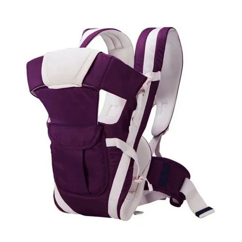 LittleBoo Baby Carrier 4 in 1 Carry Bag Baby Carrier Cuddler Air Mash Fabric Baby Carrier Bag Adjustable –  Purple