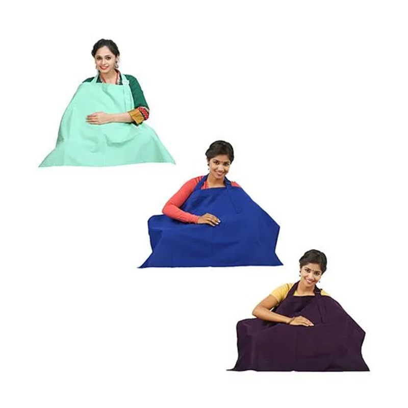 Lulamom Nursing Cover Pack of 3 – Green Blue Aubergine