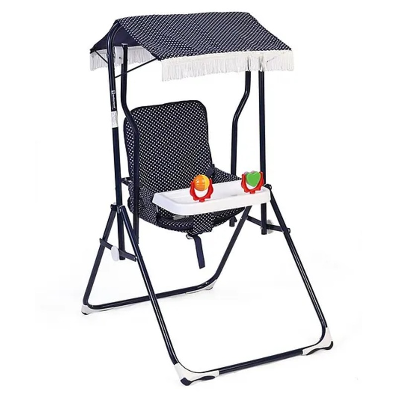 Mothertouch Garden Swing – Navy Blue & White