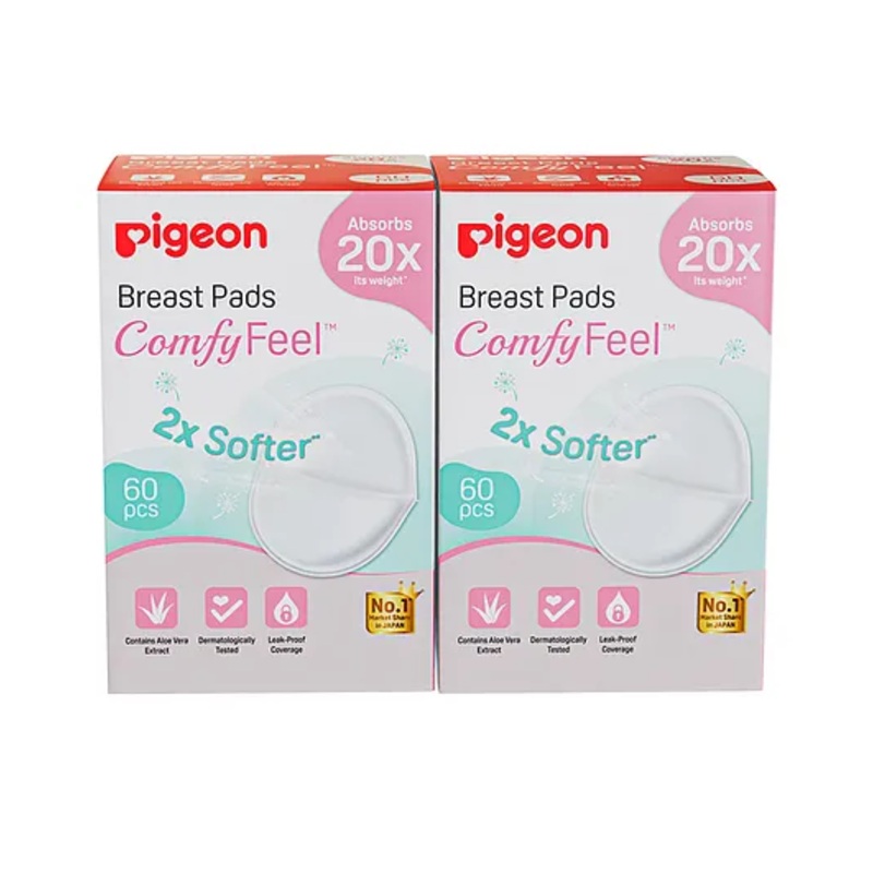 Pigeon Breast Pads Comfy Feel Pack of 2 – 60 Pieces each