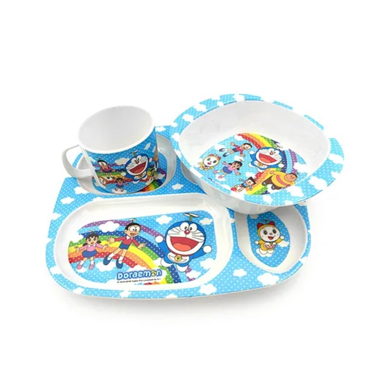 Superware Melamine Kids Dinner Set- Doraemon-Rainbow ( Set of 3 )