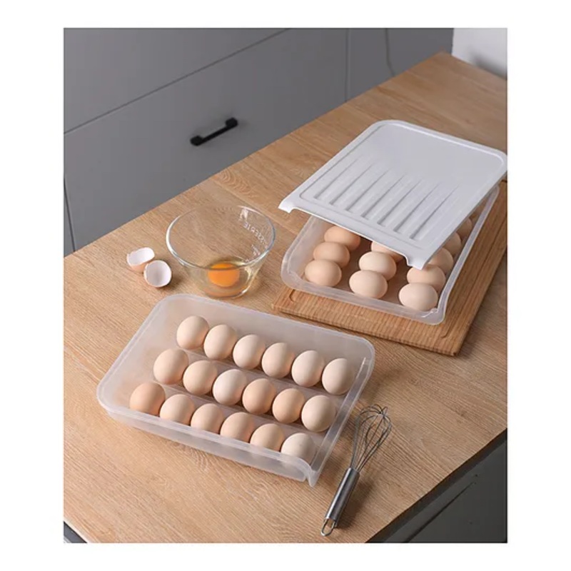 Transparent Egg Tray- White