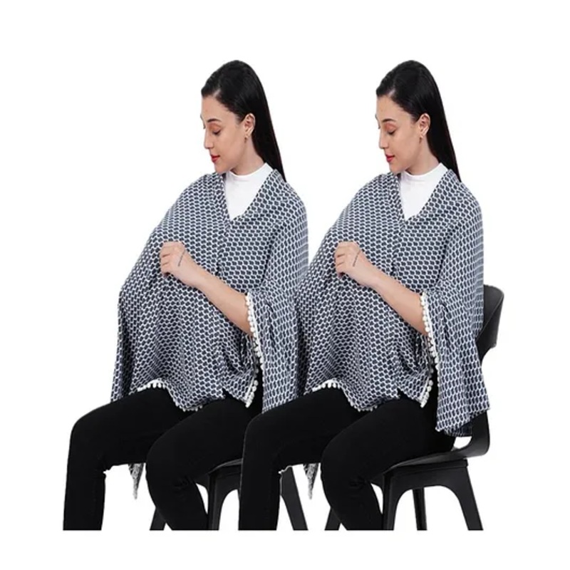 AGUILA Multi Purpose Feeding Shawl Pack Of 2 – Navy