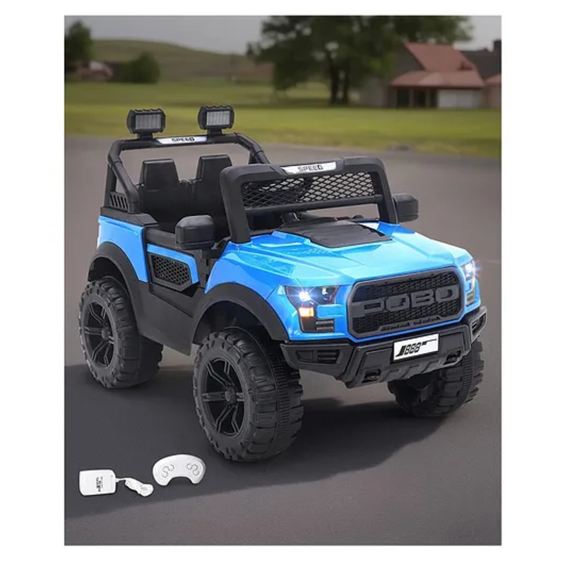 Ayaan toys Battery Operated Ride On Jeep with Music and Lights 2 to 7years – BLUE