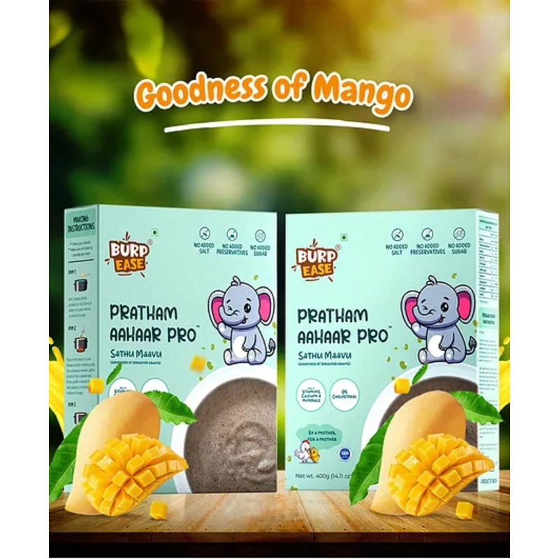 Burpease Pratham Aahaar Mango Flavor Pack of 2 – 400 g Each