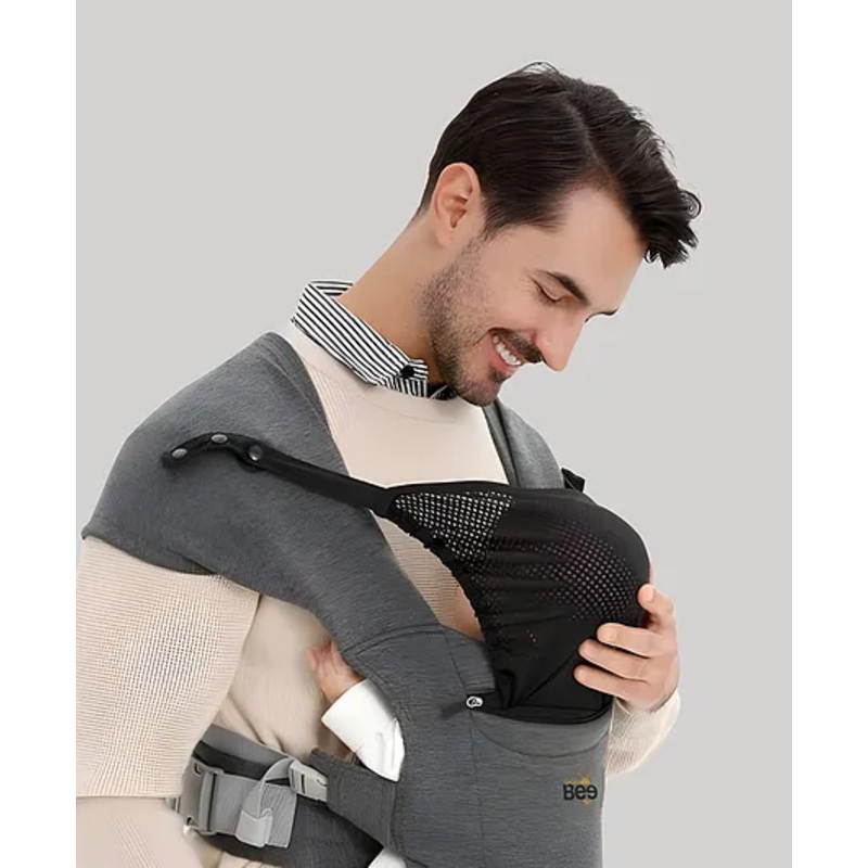 Golden Bee Cozy Nest Newborn Baby Carrier-Grey