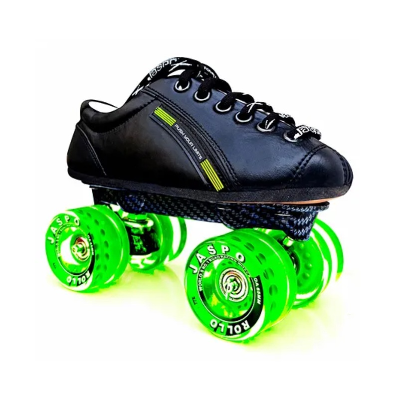 Jaspo Pro Hyper Quad Shoe Skates Size 2 UK – Green