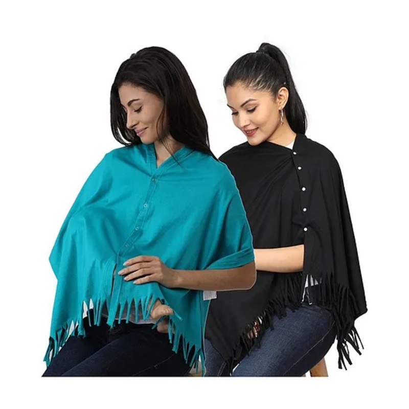 Nene Multi Purpose Nursing Shawl Pack of 2 – Blue Black