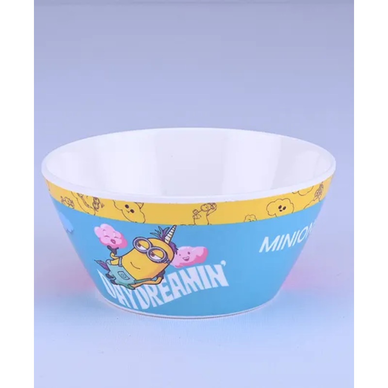 Servewell Cone Bowl Small with Minions Theme- 380 ml (Color and design may vary)