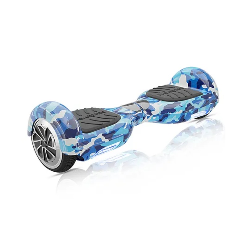 TYGATEC T2 Hoverboard Self-Balancing Electric Scooter 6.5 Inch Hoverboard for Adults and Kids with LED Light (Military Blue)