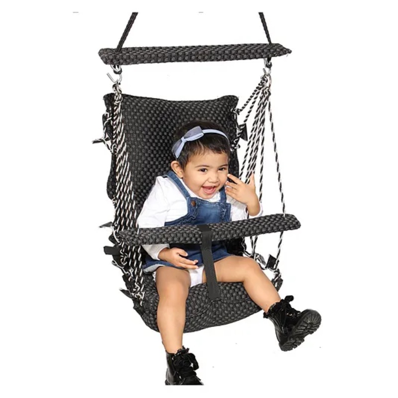 Wishing Clouds Baby Swing for Garden Piccolo cotton – Black