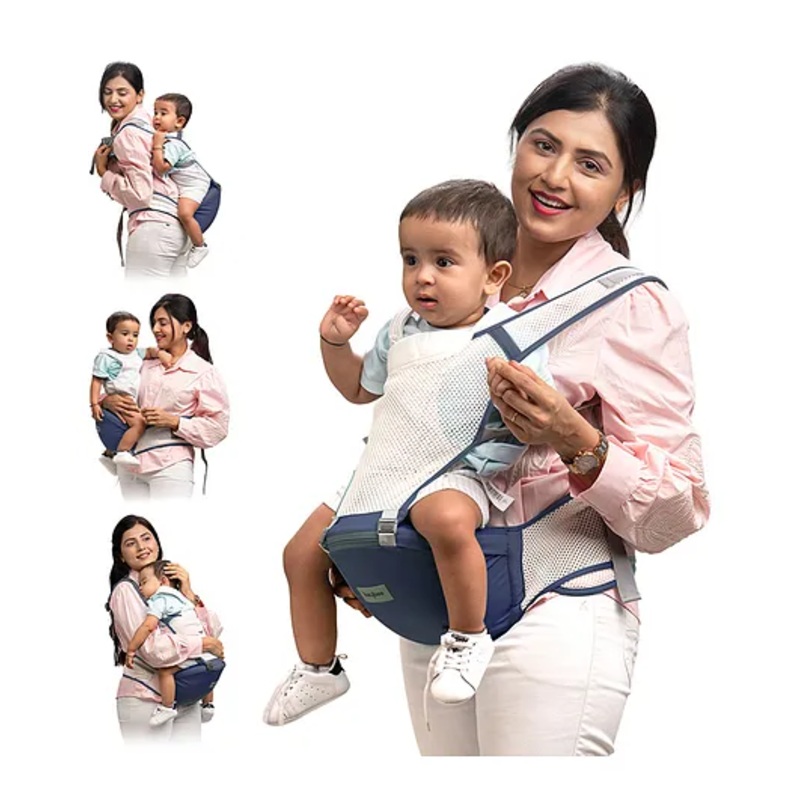 Baybee Flownest Baby Carrier for 0 to 3 Years Baby | Adjustable Baby Carry Bag with 6 Carrying Positions, Breathable Mesh Fabric & Back Support | 30 Inclined Non-Slip Padded Hip Seat Baby Carrier