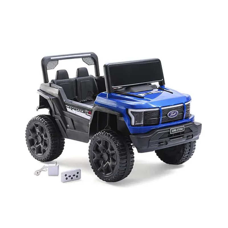 Bugatti Two Seater Battery Operated Ride On Jeep with Music Lights & Remote Control – Blue