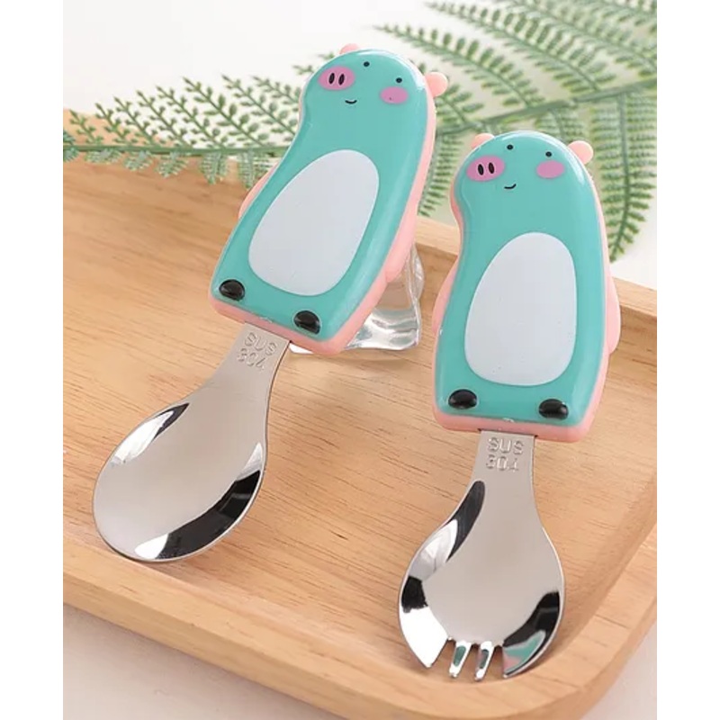 Cutlery Set of 2- Green