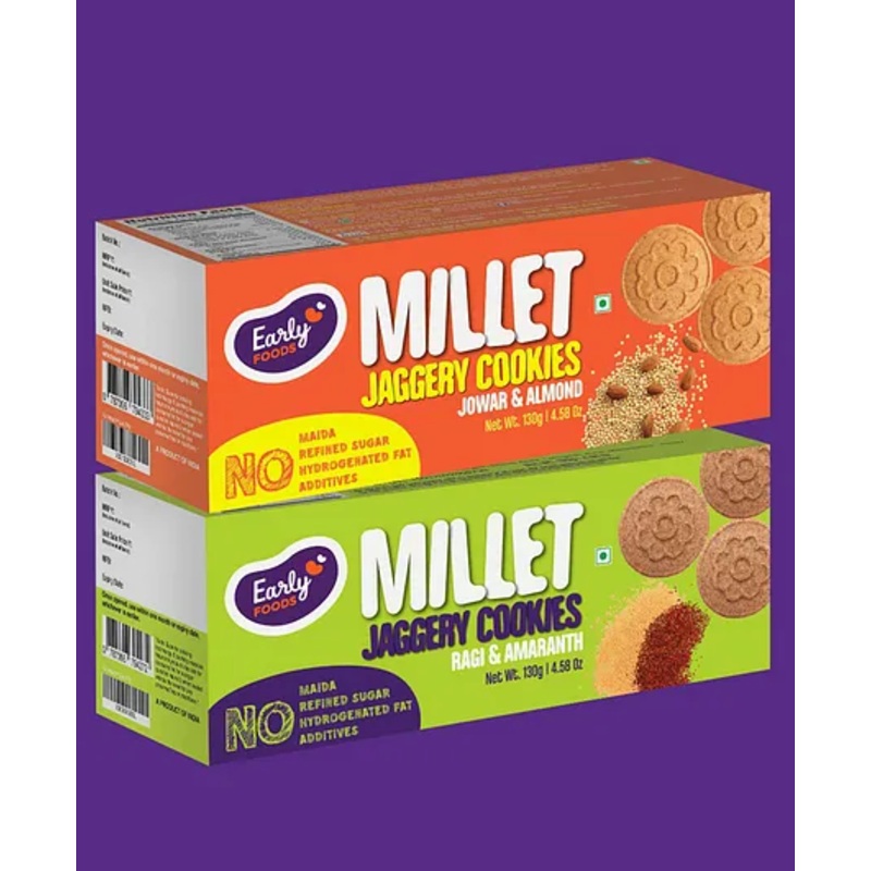 Early Food Jowar & Ragi Amaranth Jaggery Pack of 2 130 g each