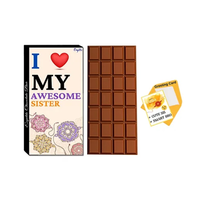 Expelite Chocolates & Greeting Card Combo Gift – Multicolor