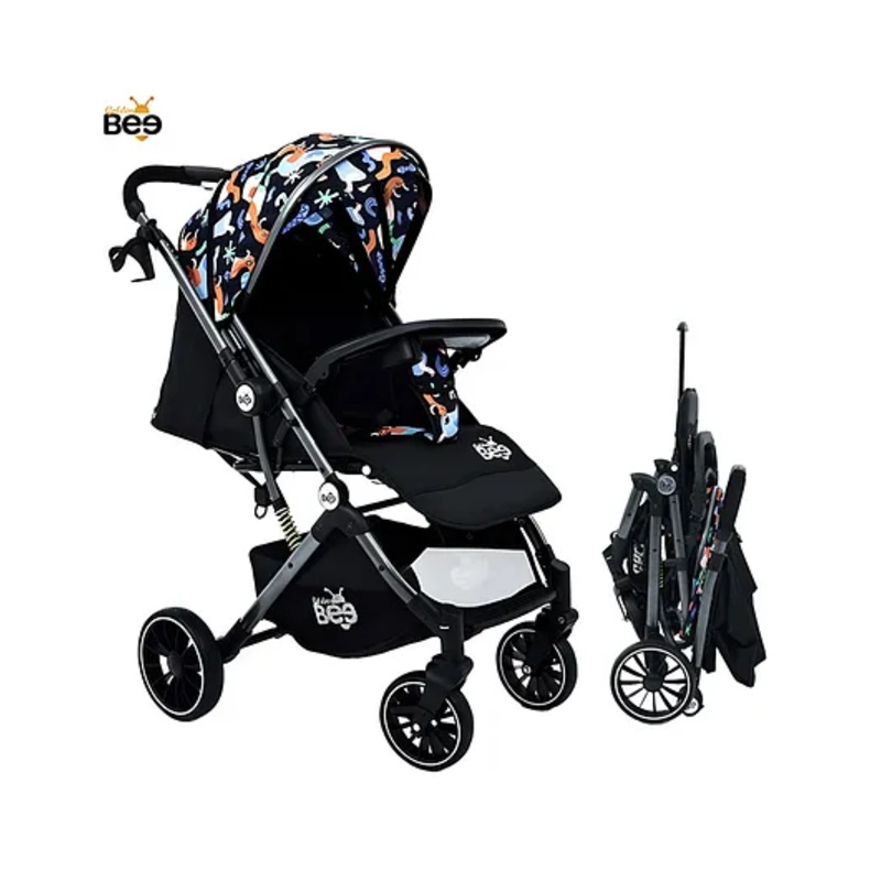 Golden Bee Choco Joy Stroller with Detachable Food Tray and Reversible Handlebar (Black Dreamer)