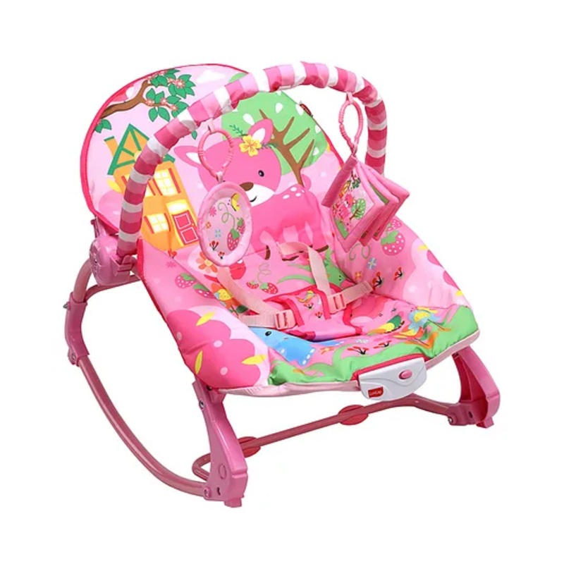 LuvLap Springdale Newborn To Toddler Portable Rocker Cum Bouncer,Multicolor