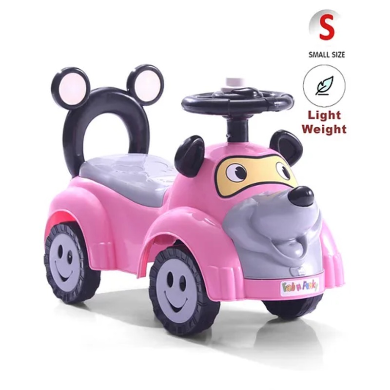 Manual Push Ride On Of Puppy Face – Pink