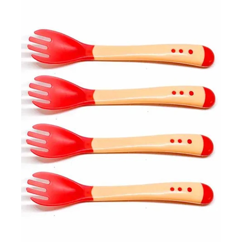 The Little Lookers Temperature Sensing Fork Pack of 4 – Red