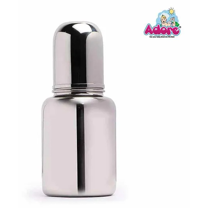 Adore Stainless Steel Feeding Bottle – 200 ml