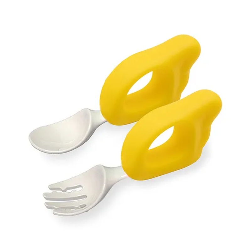 Bembika Baby Training Spoon Wing Shape Spoon Baby Silicone Training Spoon For Baby – Yellow