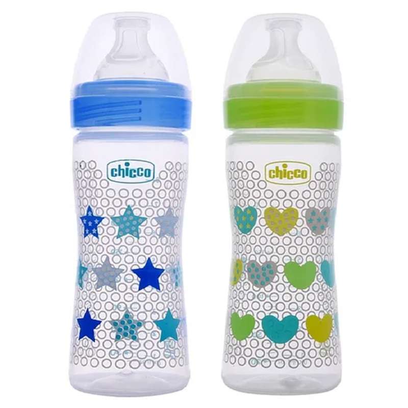Chicco Bipack Well Being Bottle Pack of 2 Multicolour – 250 ml each