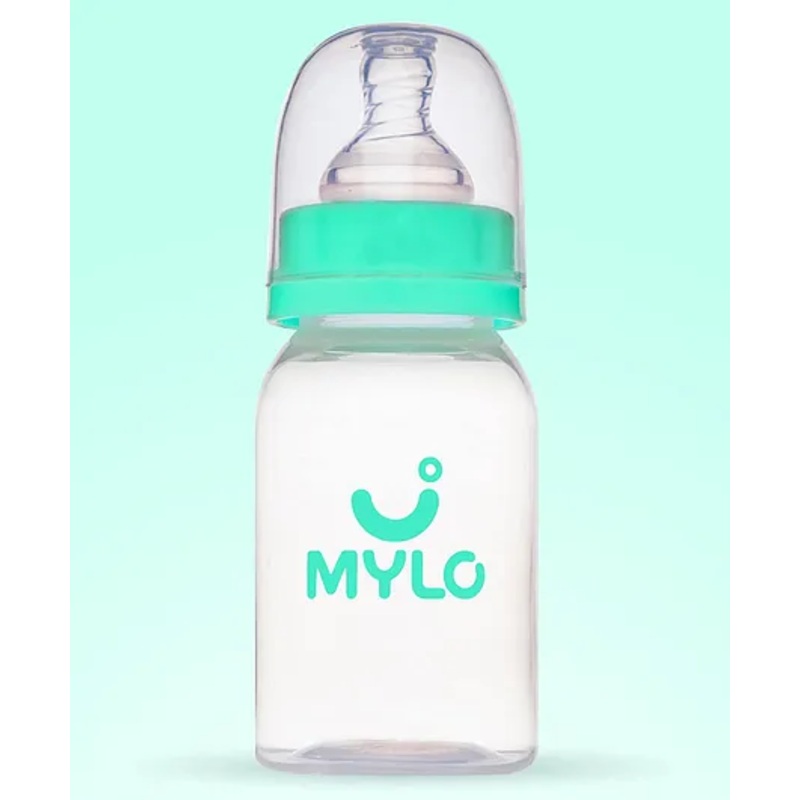 Mylo Baby Natural Feeding Bottle Slim Neck Green – 125 ml