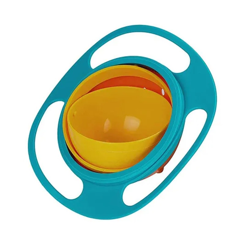 Safe-O-Kid 360 Degree No Spill Bowl  Pack of 2 – Orange And Blue