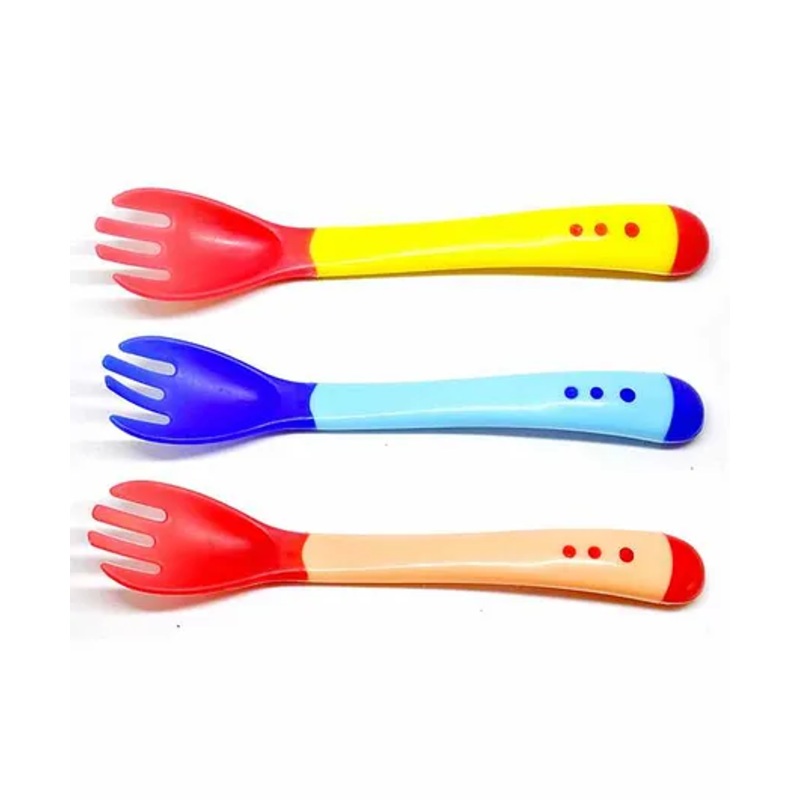 The Little Lookers Temperature Sensing Fork Pack of 3 – Blue Red Yellow