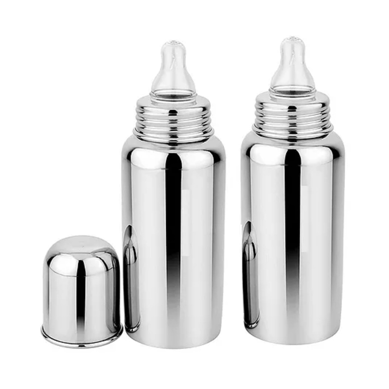 AEREX Stainless Steel Baby Feeding Bottle for Milk Baby Feeding Milk Bottle Feeding Bottle for Babies, Infants & Toddlers Milk Drinking Bottle | Ideal for Newborns 240 ml (2)