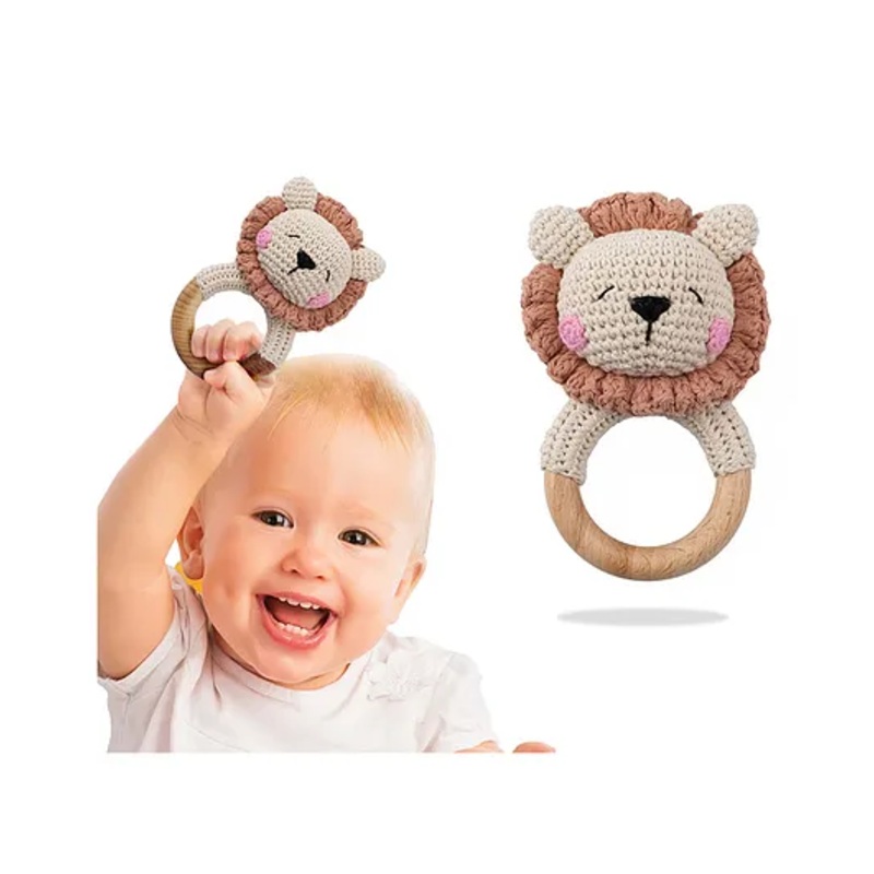 Bembika Rabbit Shape Baby Teether Toy – Brown