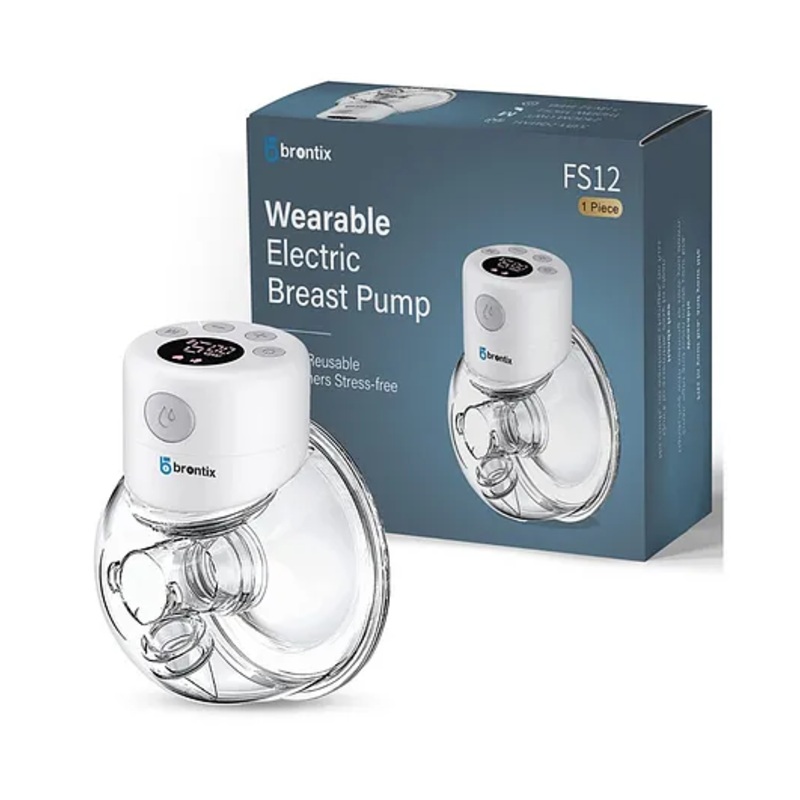 BRONTIX- S12 Electric Breast feeding pump|Brontix S12 Wearable Electric Breast Pump | Hands-Free, 3 Modes & 9 Levels | Anti-Backflow, Leak-Proof Design | Quiet Operation (<40dB) | Includes 19mm, 21mm, 24mm Flanges