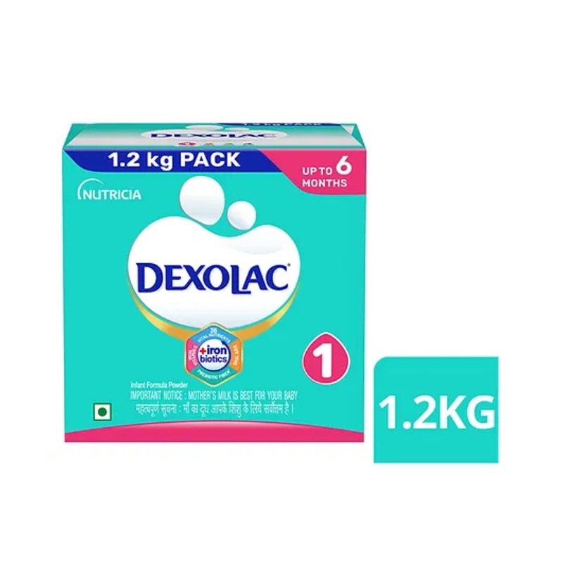 Dexolac Infant Formula Baby Milk Powder 1.2 kg – Stage 1 (0 – 6 Months)