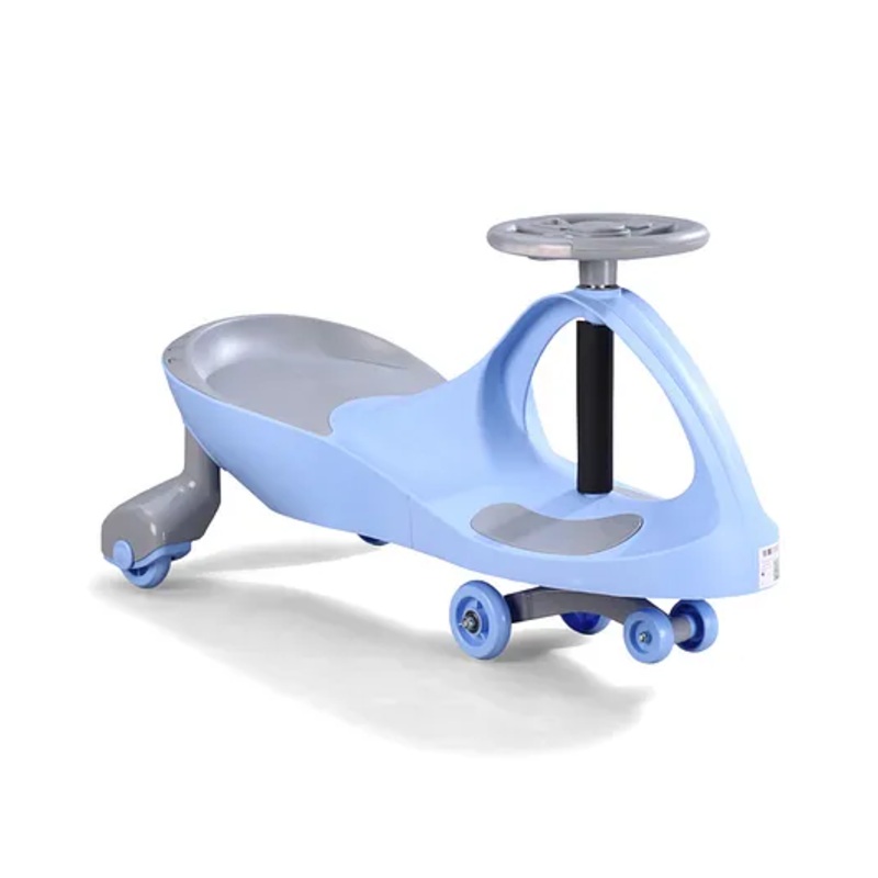 Kids Twister Swing Car with Light & Sound | Easy to Handle| Built for Rough Play| Encourages Physical Activity| Smooth Wheels| Colorful LED Lights – Blue