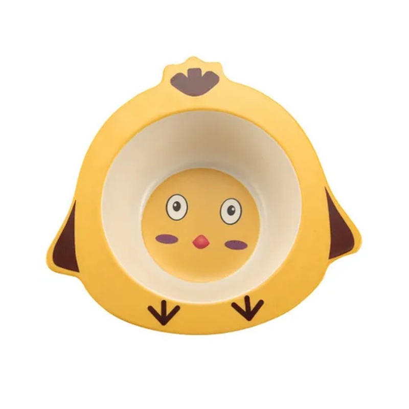 Sanjary Bamboo Tableware Snack Bowl (colour and design may vary)